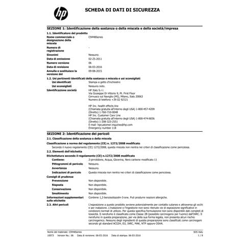 Cartuccia inkjet ink pigmentato 70 HP nero opaco C9448A